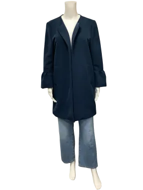 Patty Kim Jacket Midi Length W/tags Blue Size: XL