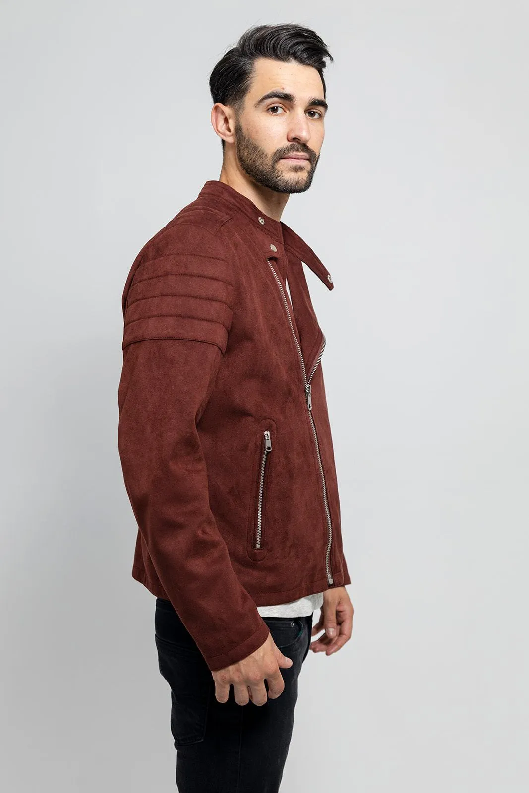 Payton Men's Vegan Faux Suede Jacket (POS)