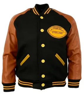 Pittsburgh Steelers 1955 Varsity Jacket in Brown and Black