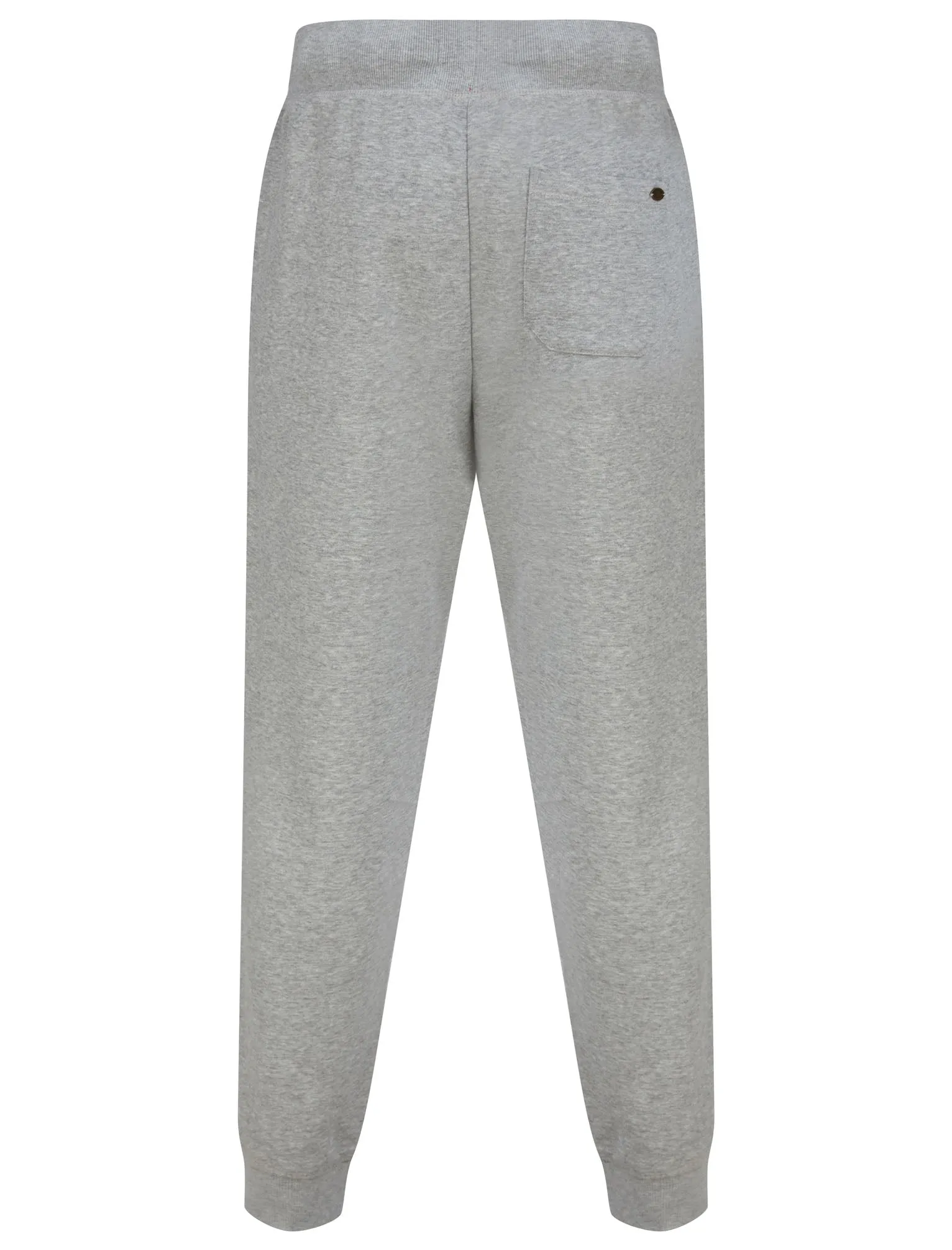 Pollow Brushback Fleece Cuffed Joggers in Light Grey Marl - Tokyo Laundry