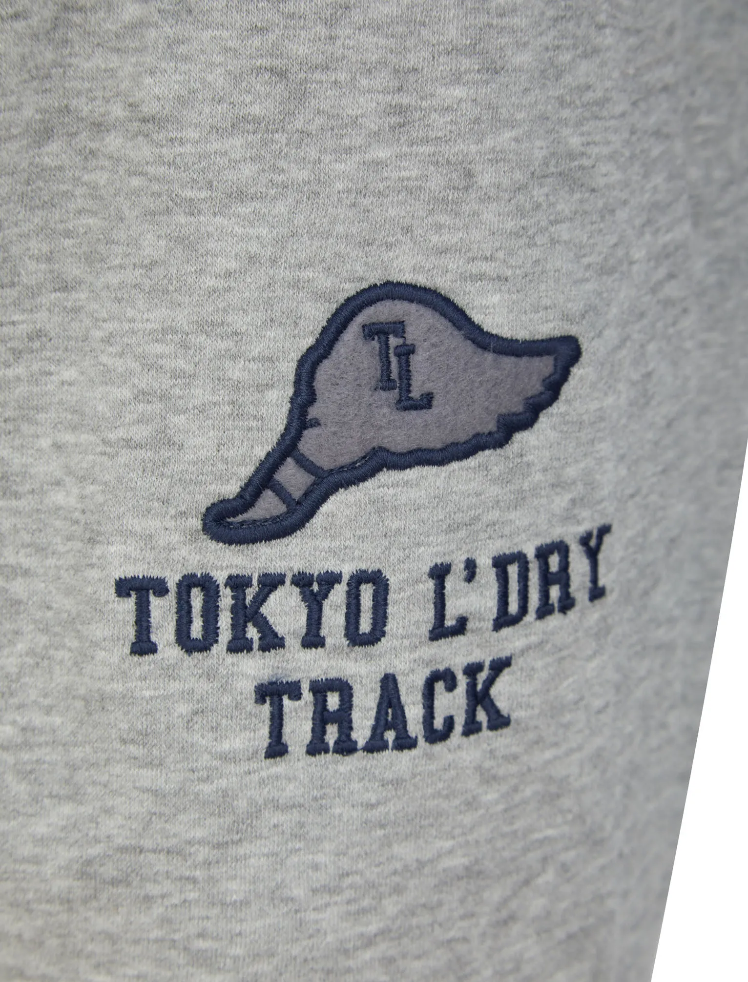 Pollow Brushback Fleece Cuffed Joggers in Light Grey Marl - Tokyo Laundry