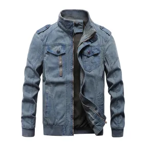 Pologize™ Durante Military Denim Jacket