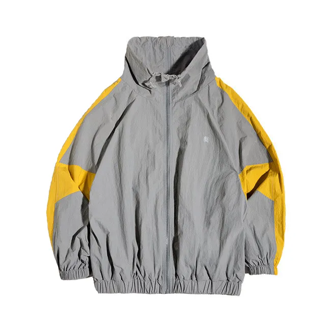 Pologize™ Vintage Patchwork Double Zipper Casual Windbreaker Jacket