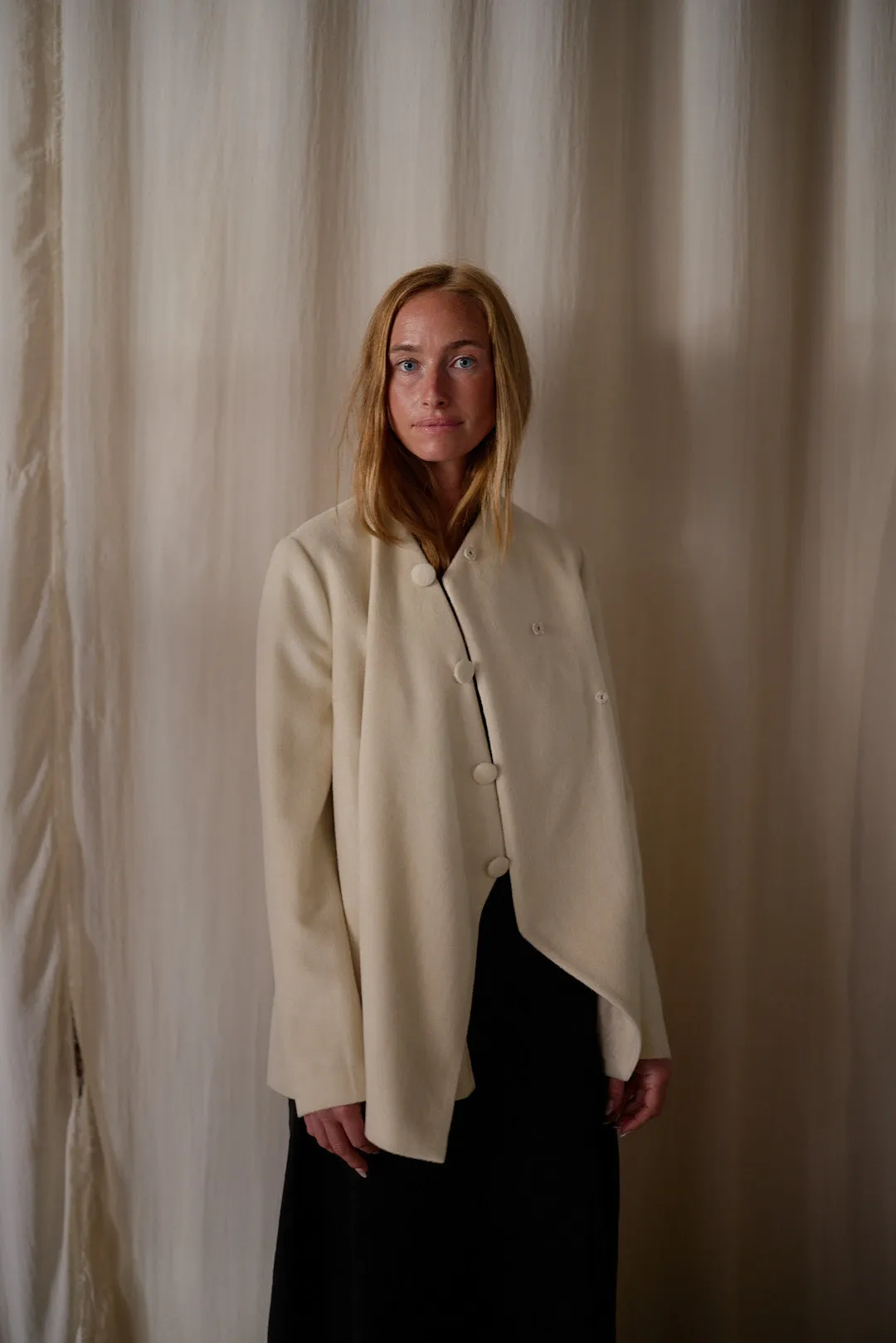 Qipao Jacket | Cashmere Undyed