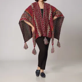 Red Cape Shawl PW2810