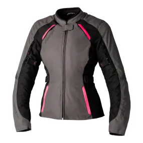 RST Ava CE Ladies Textile Jacket in Grey/Black/Neon Pink