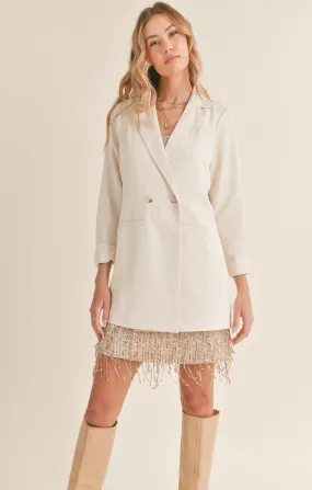 Sadie And Sage Carrey Front Buttoned Blazer