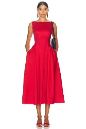 Sateen Midi Dress