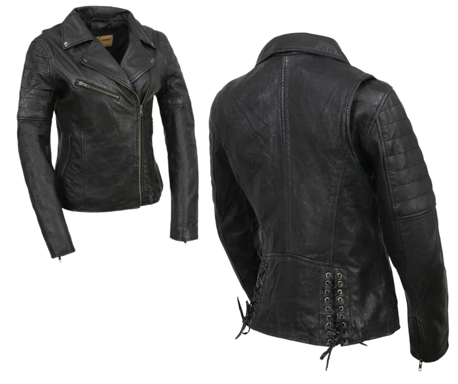 The "Evanescence" Leather" Leather Jacket