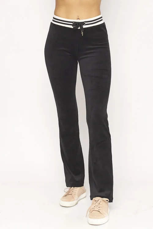 Velour Sweatpants W/Elastic on  Waist (6131PY)