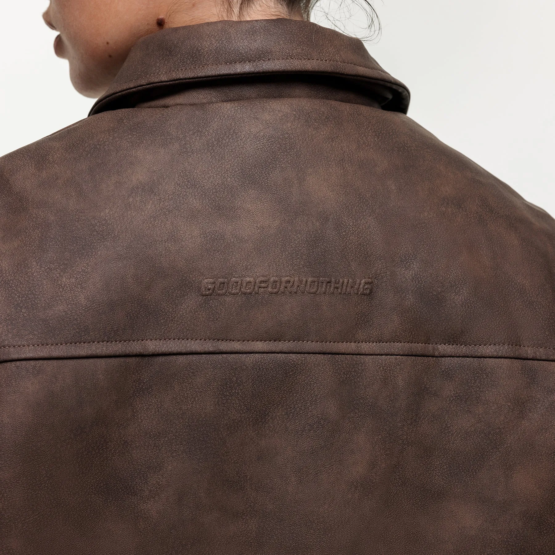 Vintage Brown Leather Coach Jacket