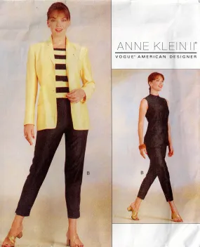 Vogue American Designer 2092 ANNE KLEIN II Womens Capsule Wardrobe 1990s Vintage Sewing Pattern Size 18 - 22 UNCUT Factory Folded