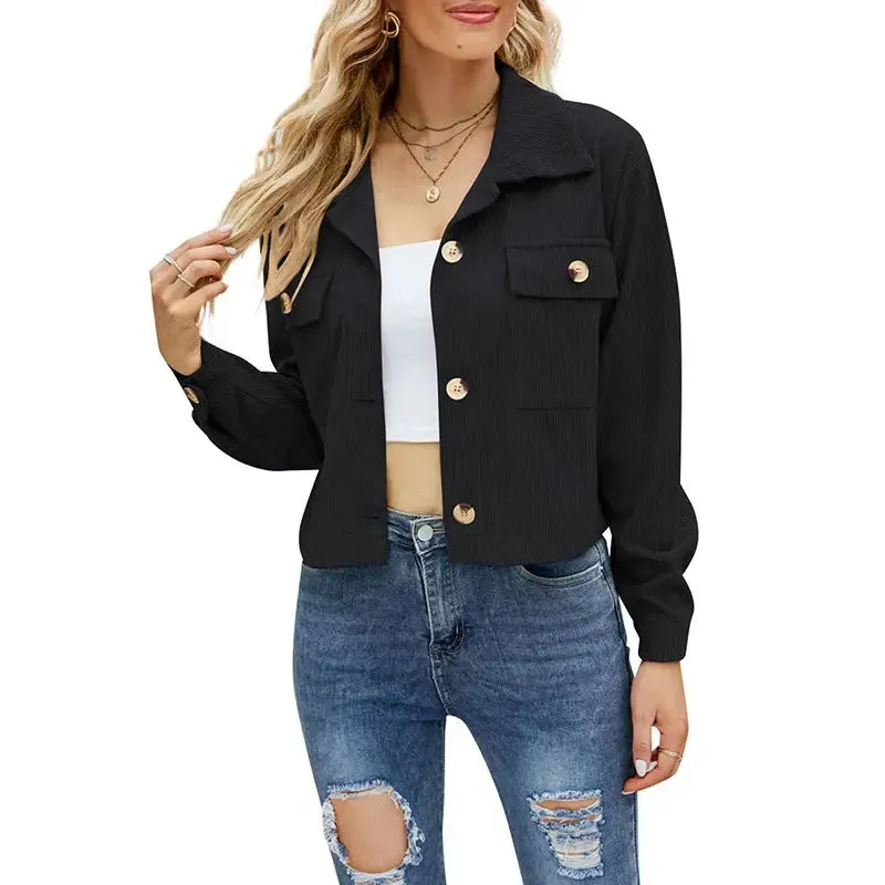 Women's Casual Long-sleeved Short Jacket