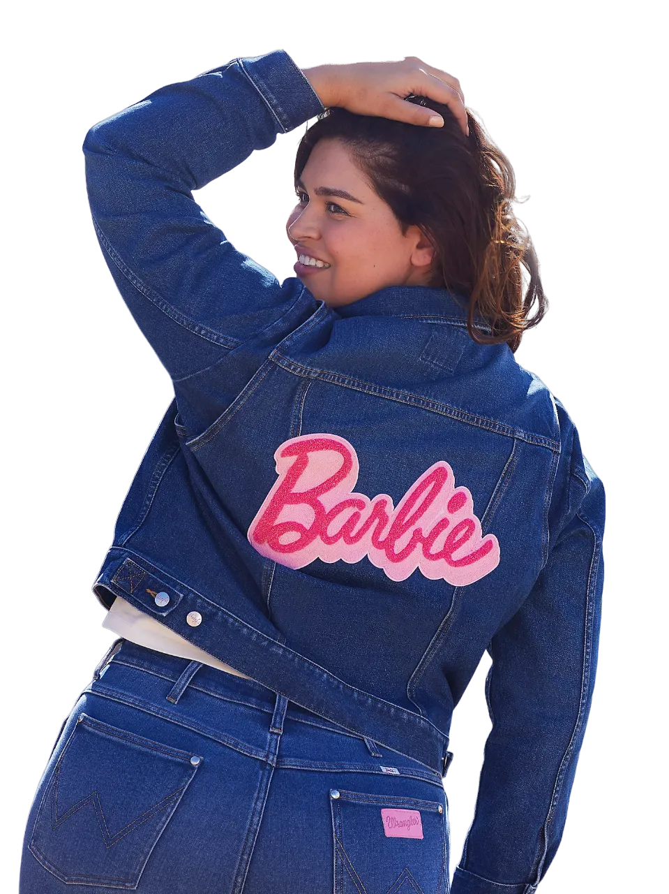 Wrangler Women's Barbie Zip Front Denim Blue Jacket