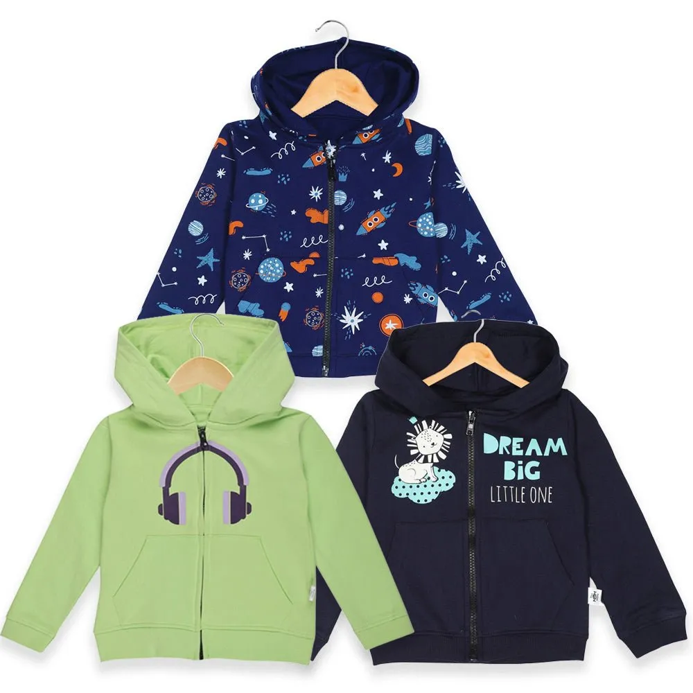 Zipper Jacket Combo of 3- DJ Neon-Dream Big-Space Magic